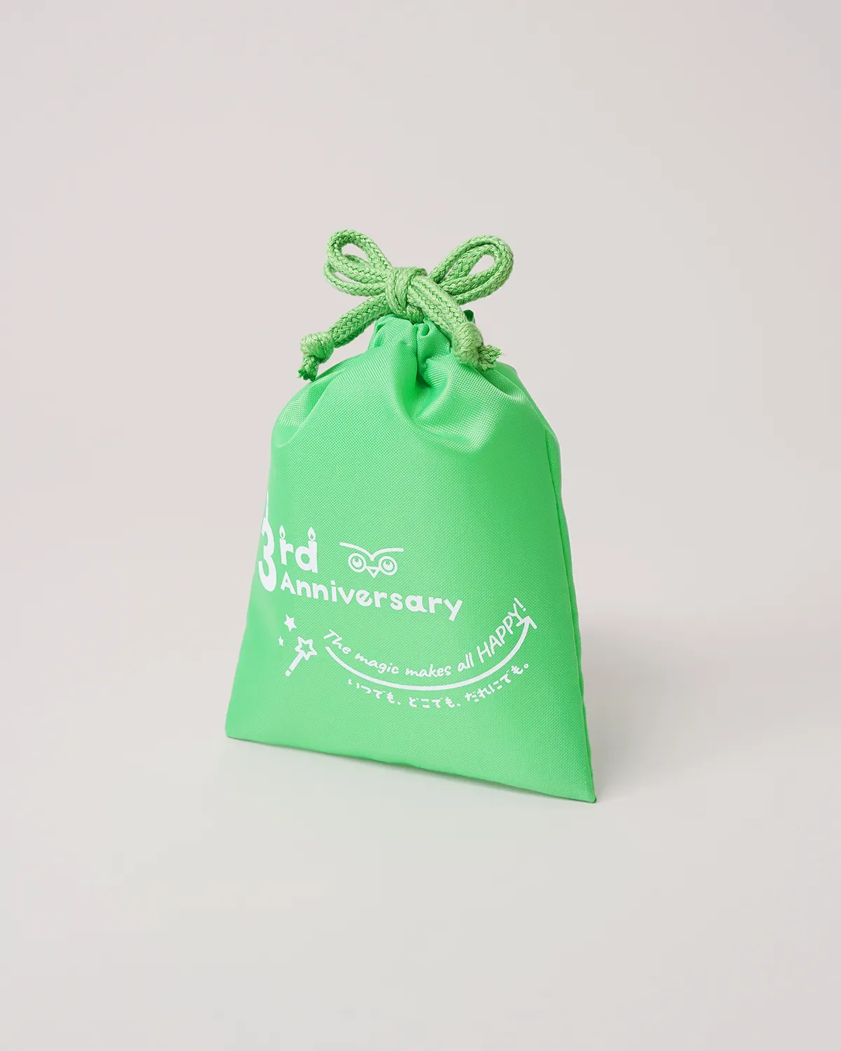 ポリエステル420マチなし巾着袋_斜め