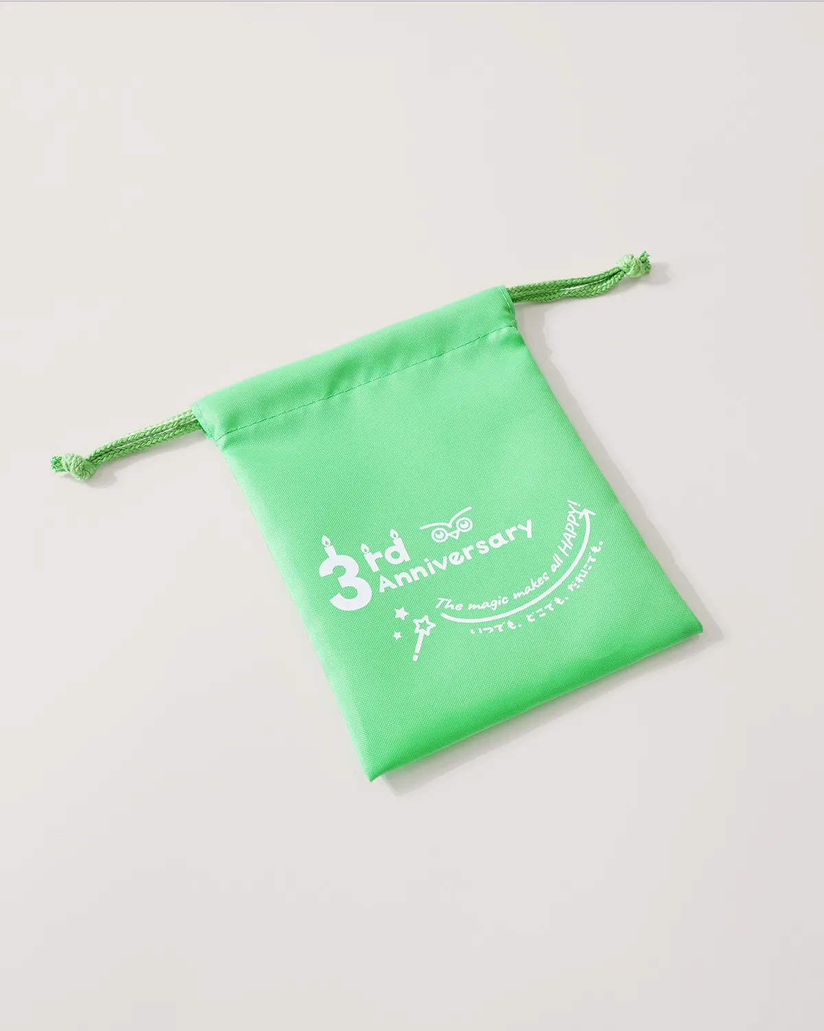 ポリエステル420マチなし巾着袋_平置き斜め