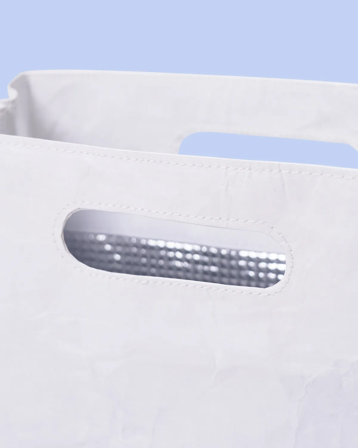 タイベック角底保冷バッグ小判抜き_持ち手近い