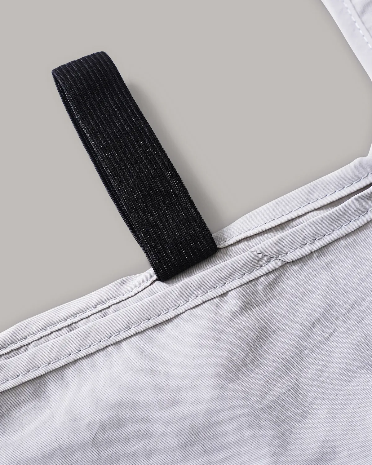 ナイロンレジ袋型バッグブラック、グレー_ゴム