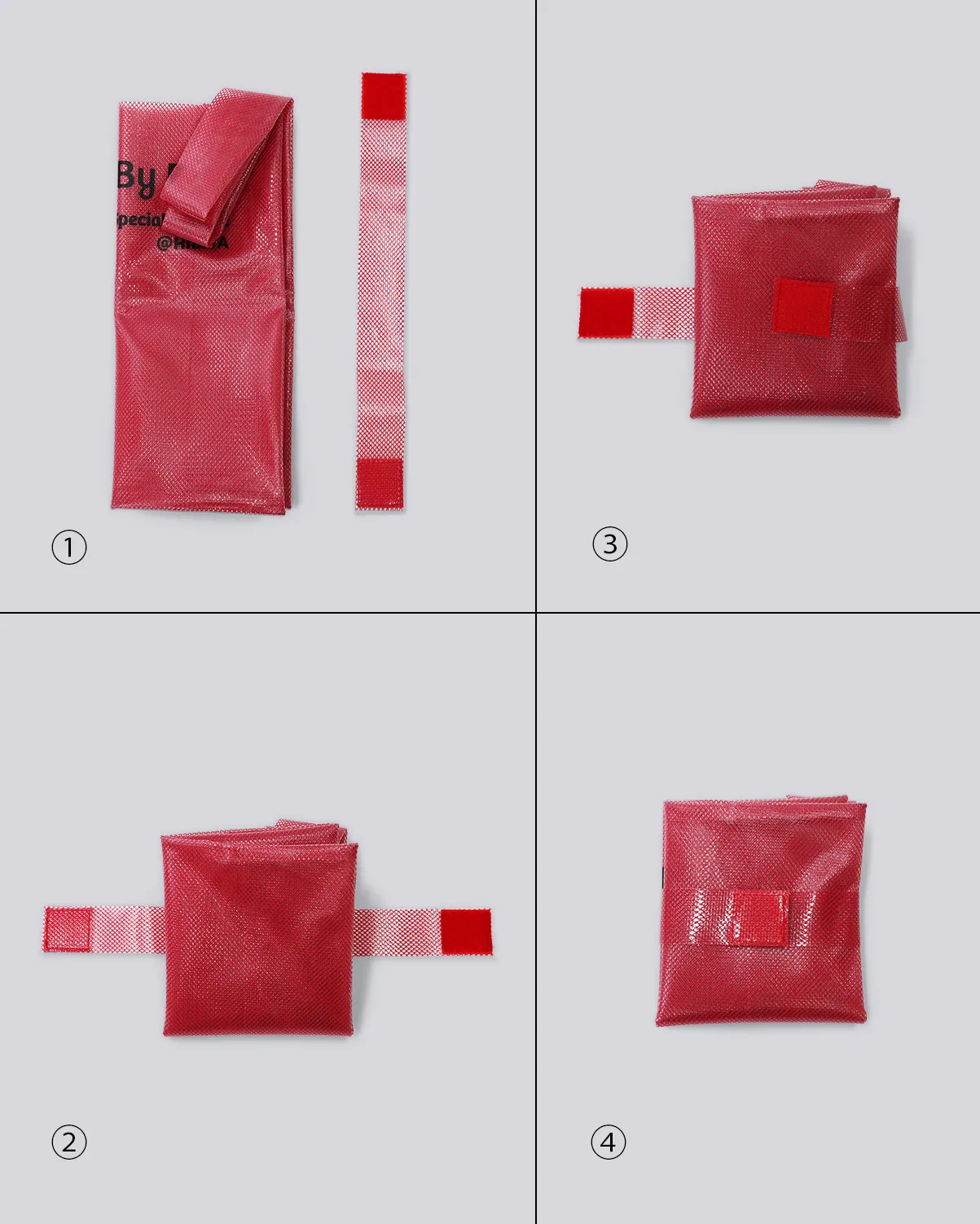 塩ビEVA_レジ袋型バッグ_折りたたみ