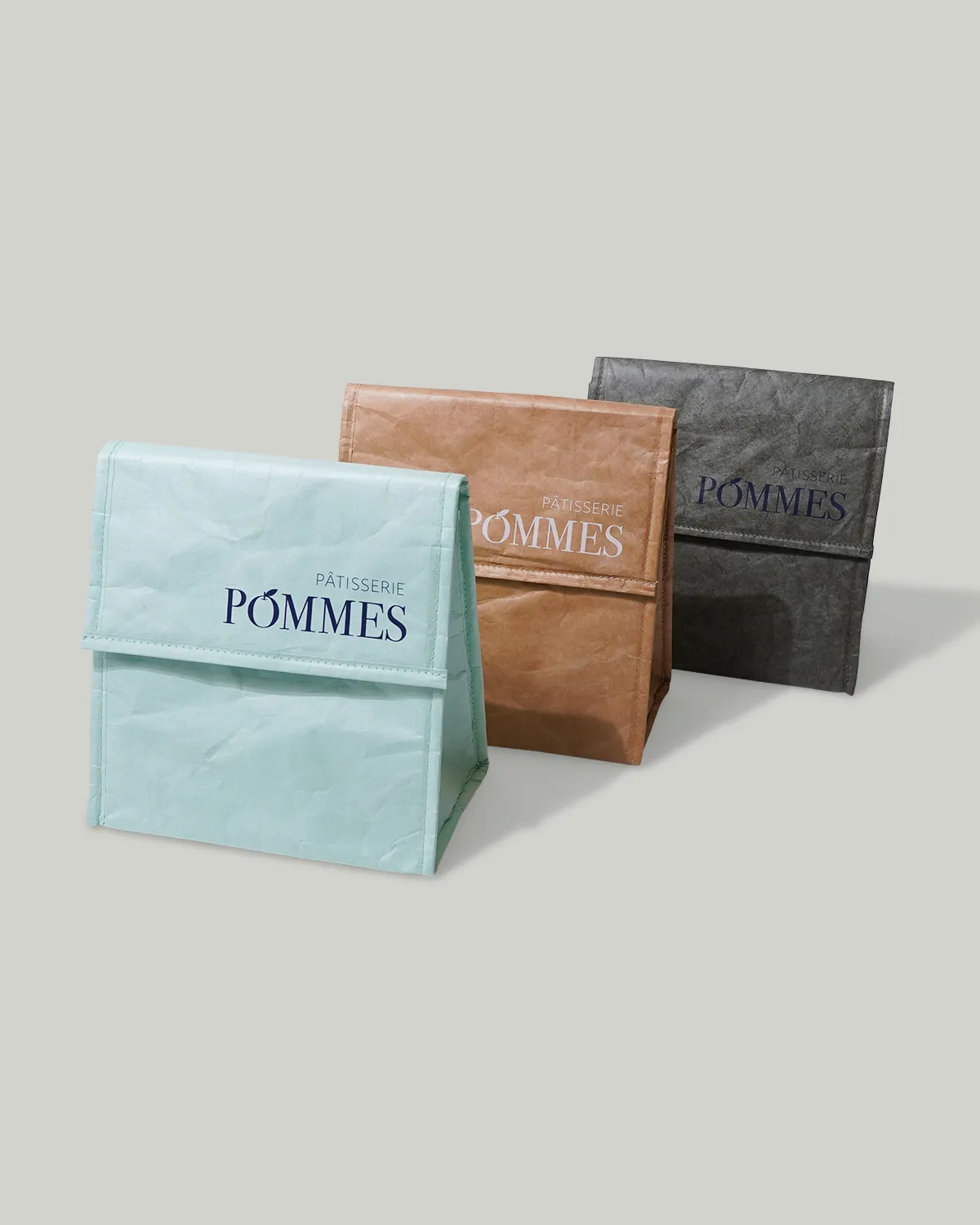 タイベック角底保冷フラップ3色展開_斜め3セット