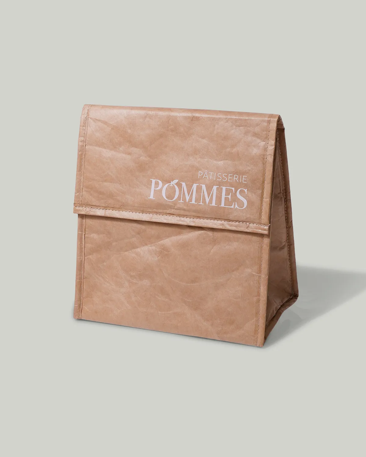 タイベック角底保冷フラップ3色展開_茶色