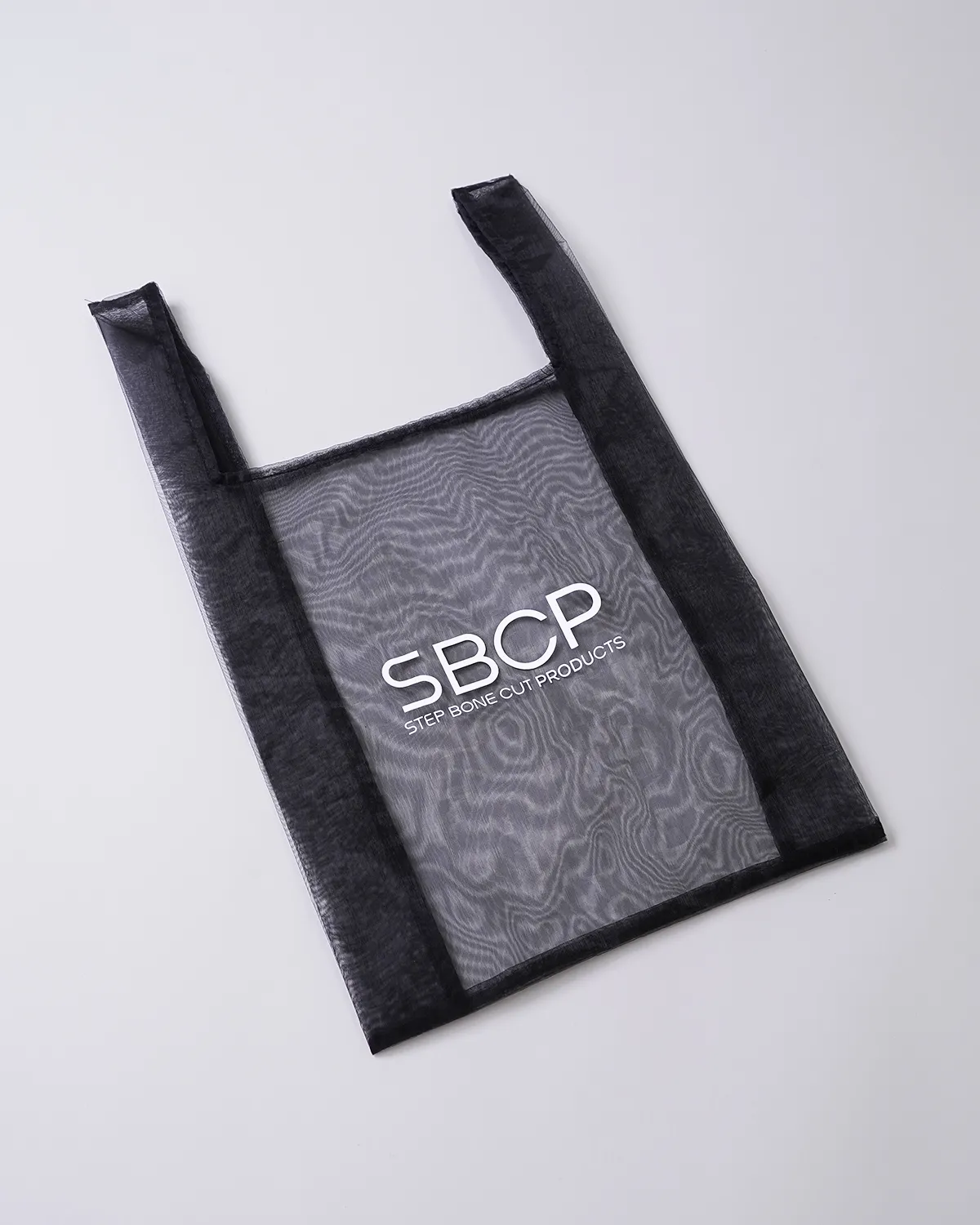 オーガンジーレジ型バッグ_平置き