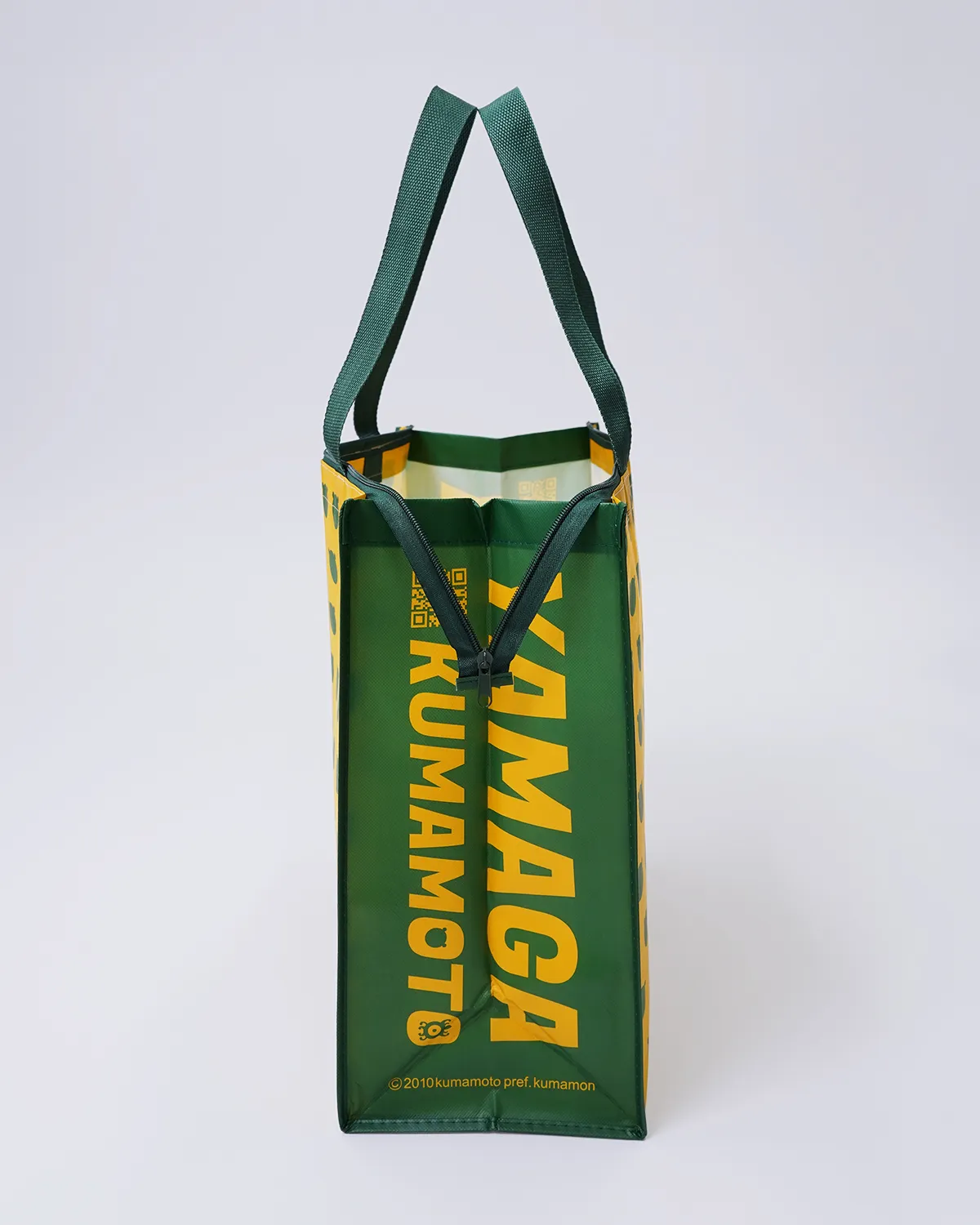 不織布+OPラミネート角底バッグ_横開き