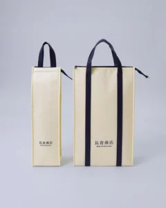 不織布角底保冷バッグ_2セット正面