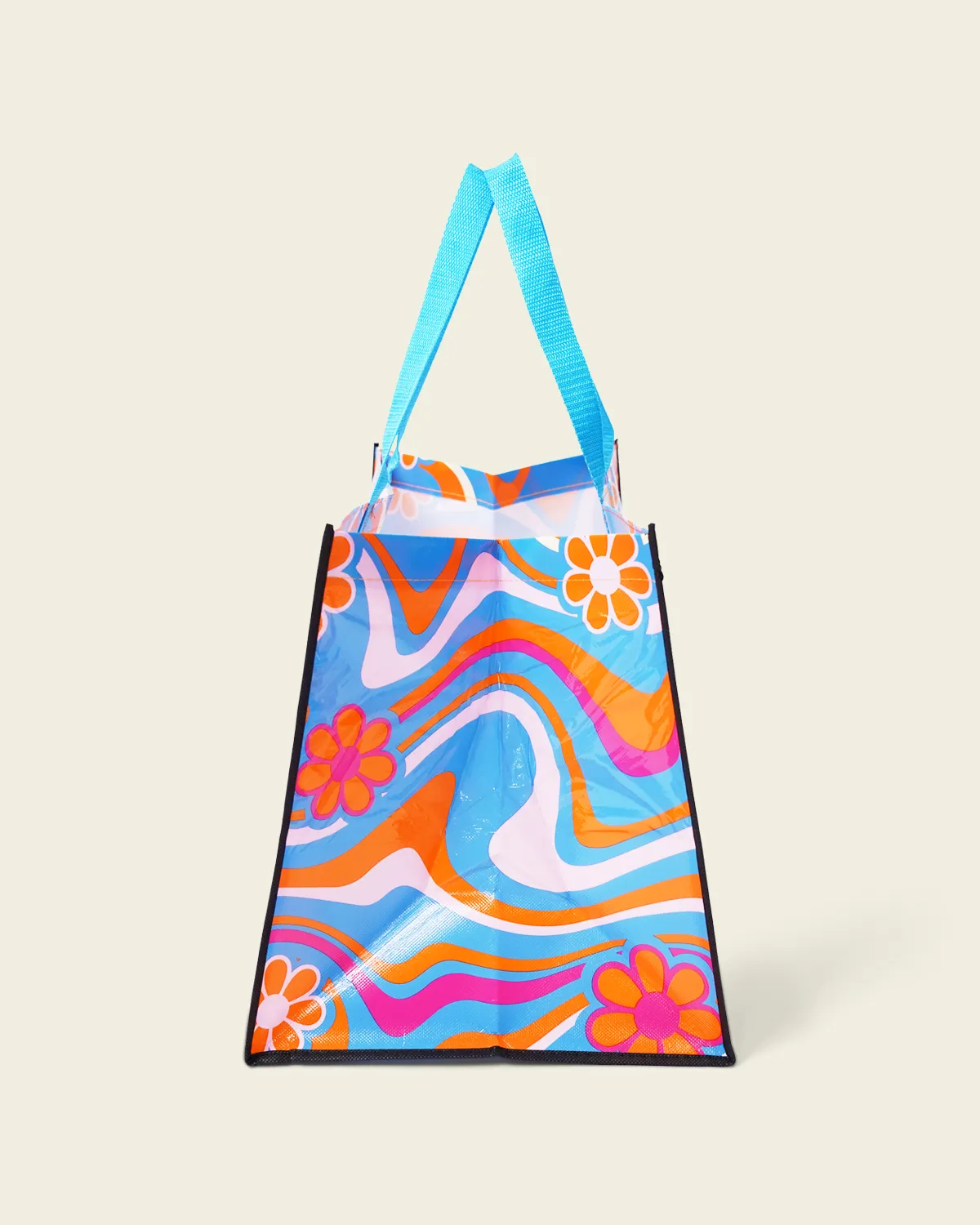 不織布＋PPラミネート角底バッグ_横