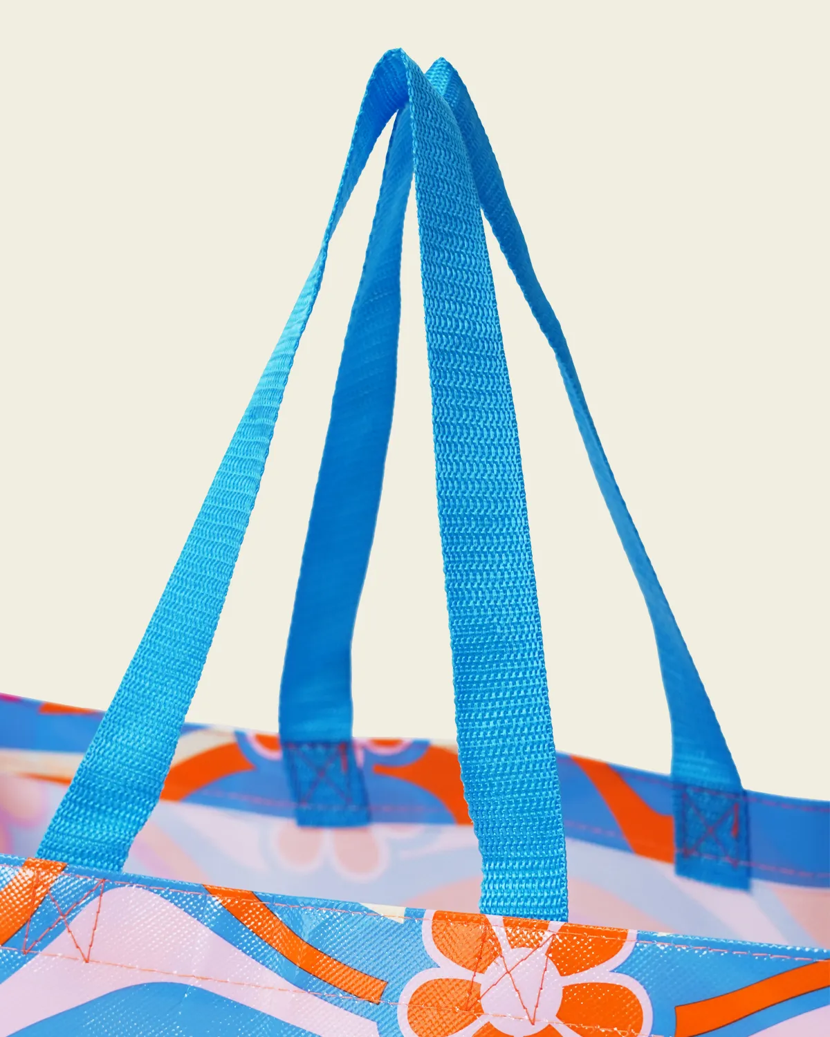 不織布＋PPラミネート角底バッグ_持ち手