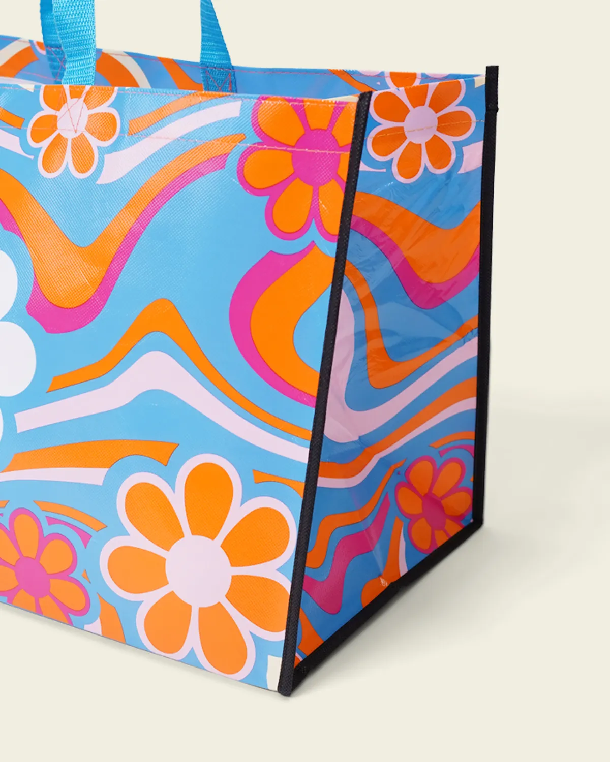 不織布＋PPラミネート角底バッグ_角