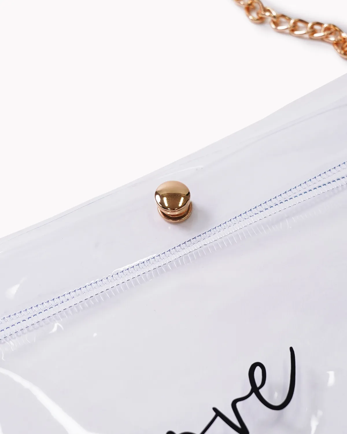 透明塩ビマチなしサコッシュ_ドットボタン