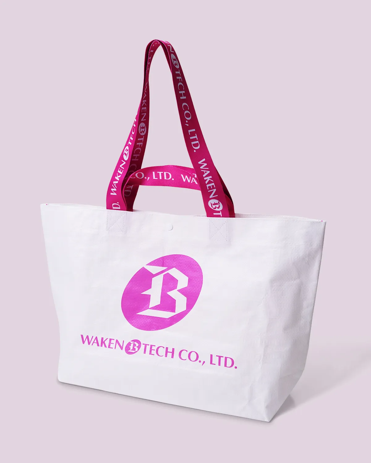 ワリフ（PPクロス）船底バッグ持ち手2本_斜め