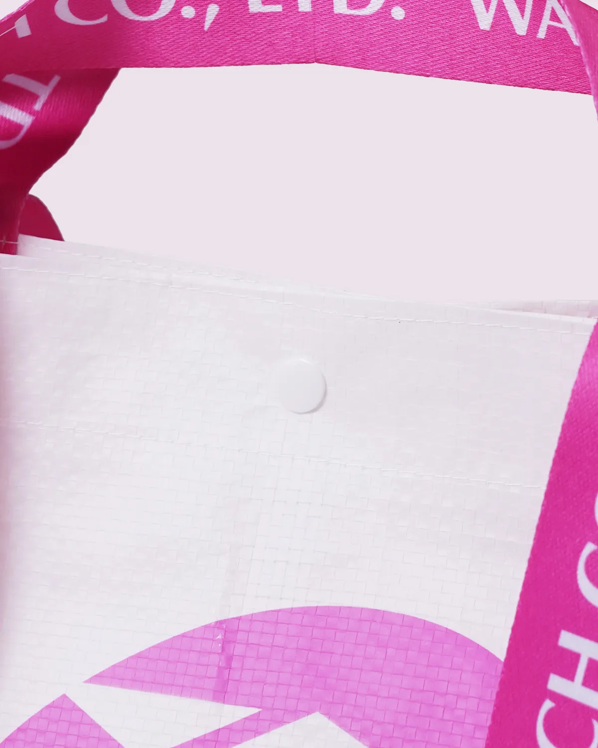 ワリフ（PPクロス）船底バッグ持ち手2本_ボタン