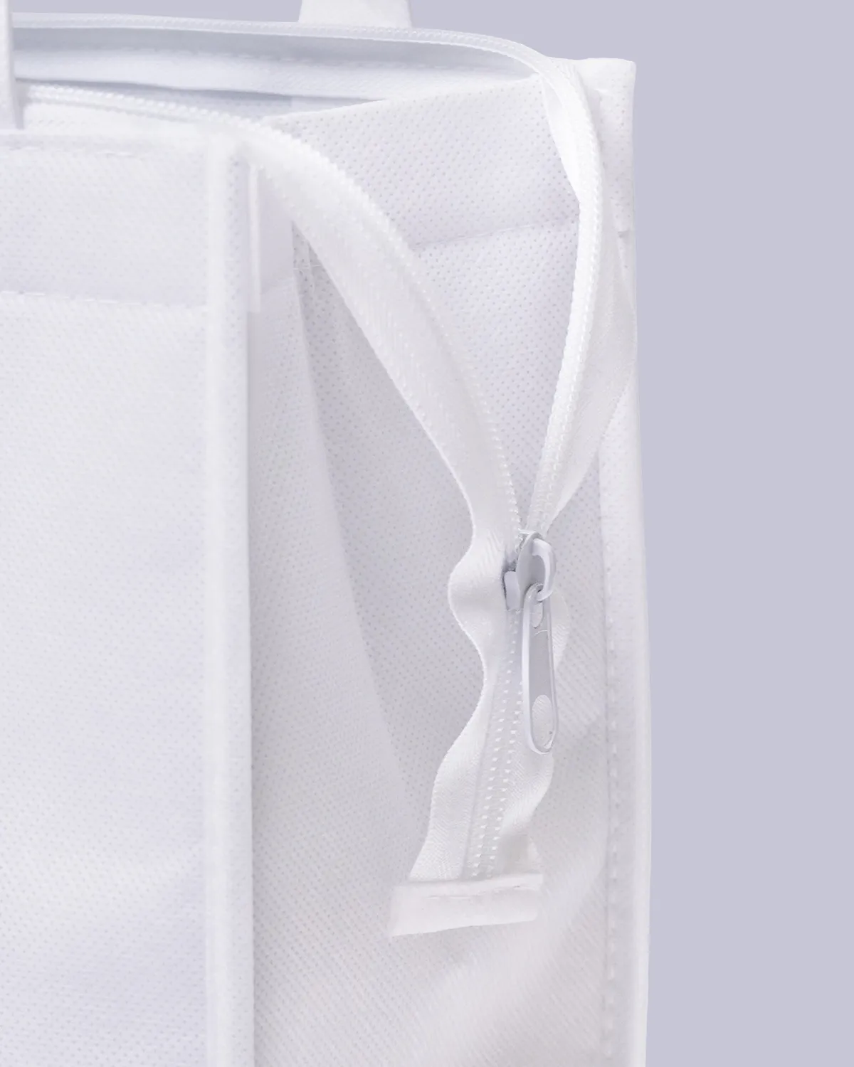 不織布角底保冷バッグ_ファスナー