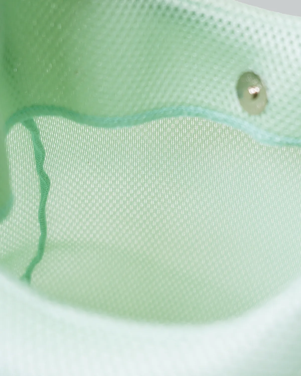 メッシュ_マルシェ型バッグ_メロン色_内側