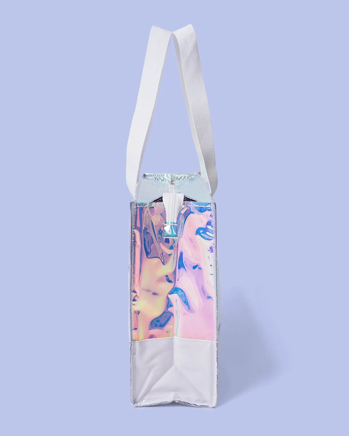 ホログラムPVC+コットン角底保冷バッグ_横