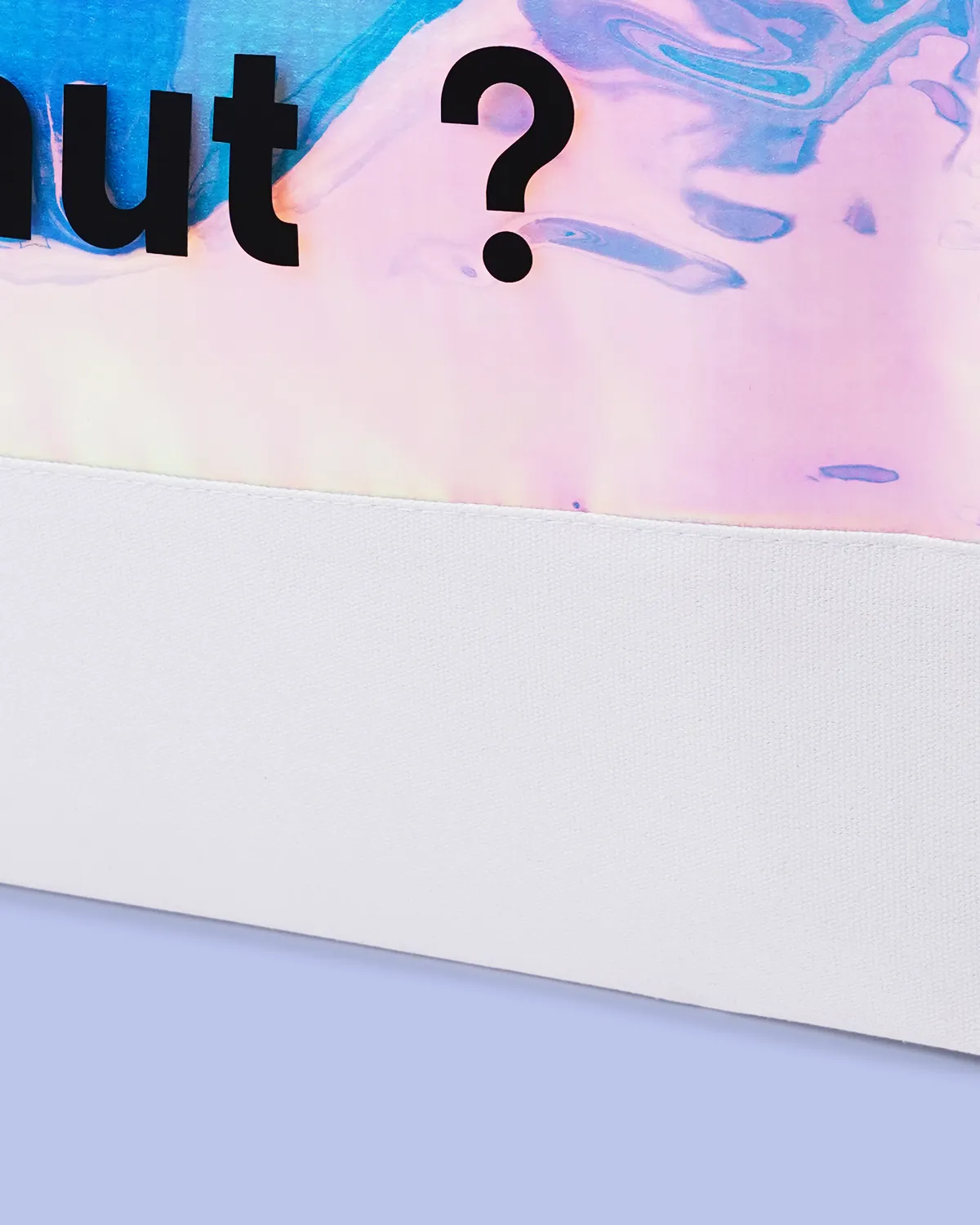 ホログラムPVC+コットン角底保冷バッグ_切り返し