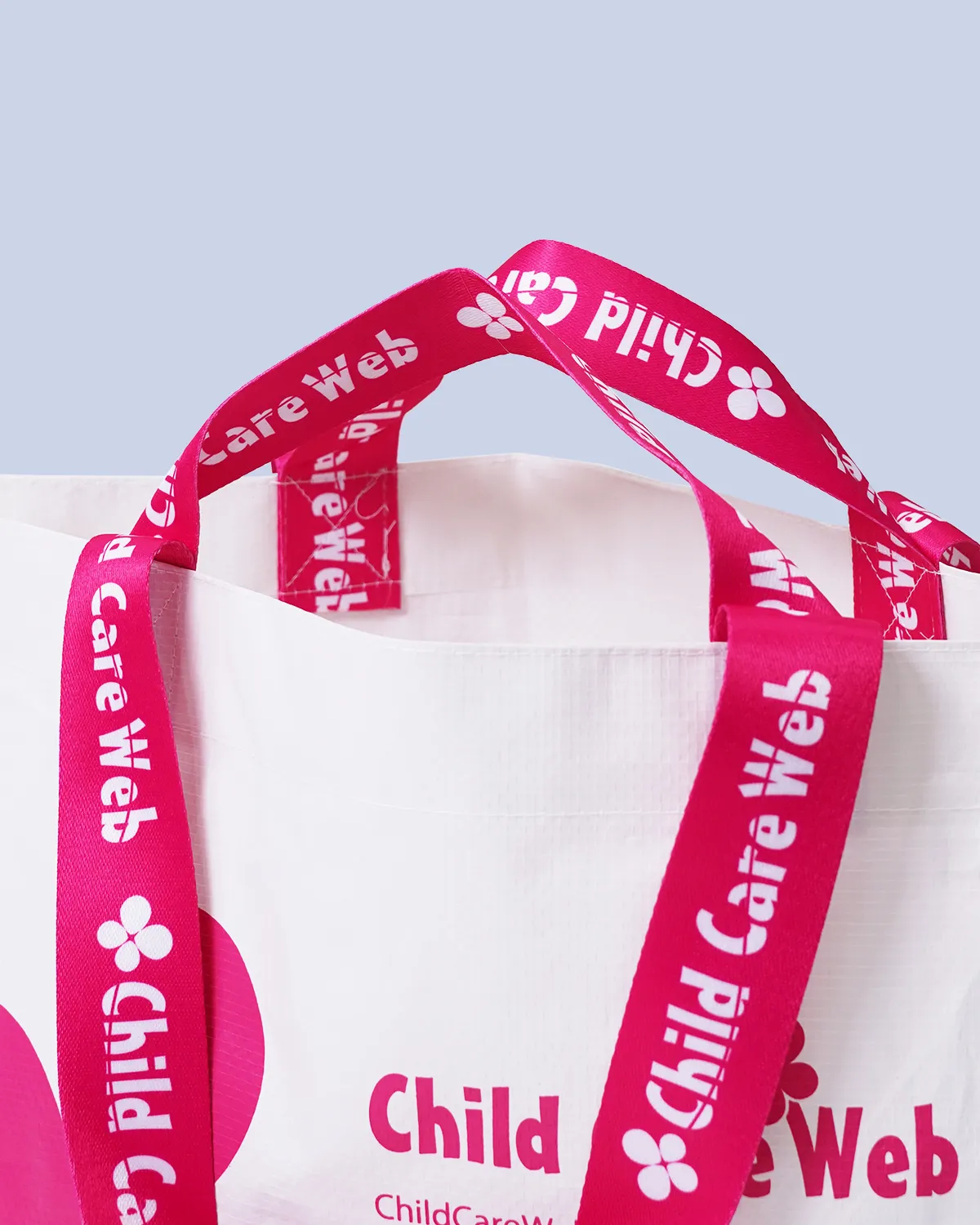 ワリフ（PPクロス）船底バッグ持ち手２本_持ち手2本