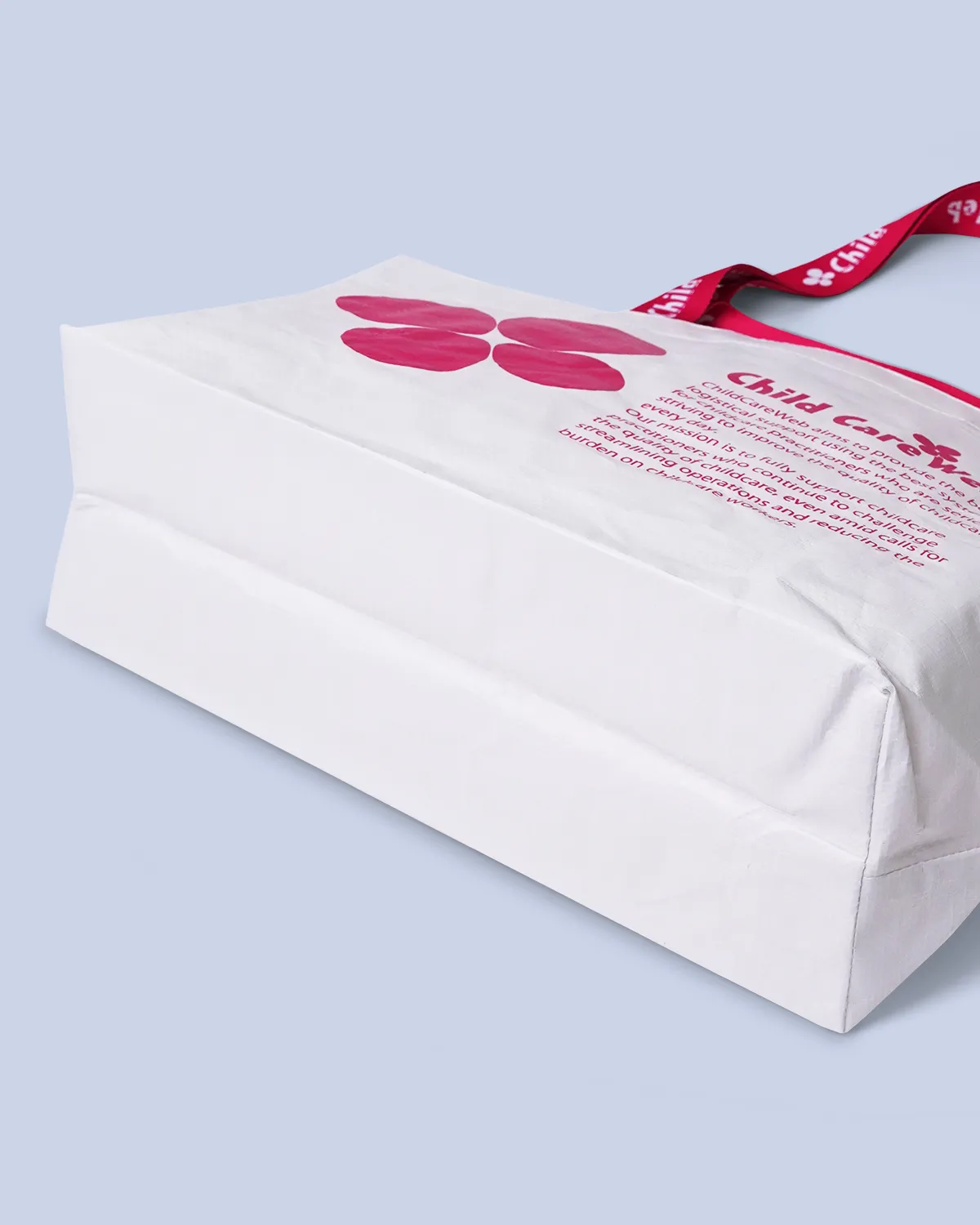 ワリフ（PPクロス）船底バッグ持ち手２本_底面