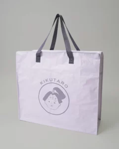 ワリフ(PPクロス)BOX型バッグ ファスナー付_斜め