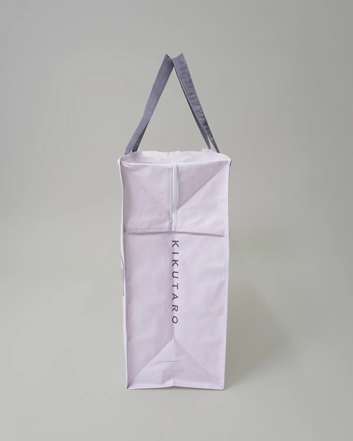 ワリフ(PPクロス)BOX型バッグ ファスナー付_横面2