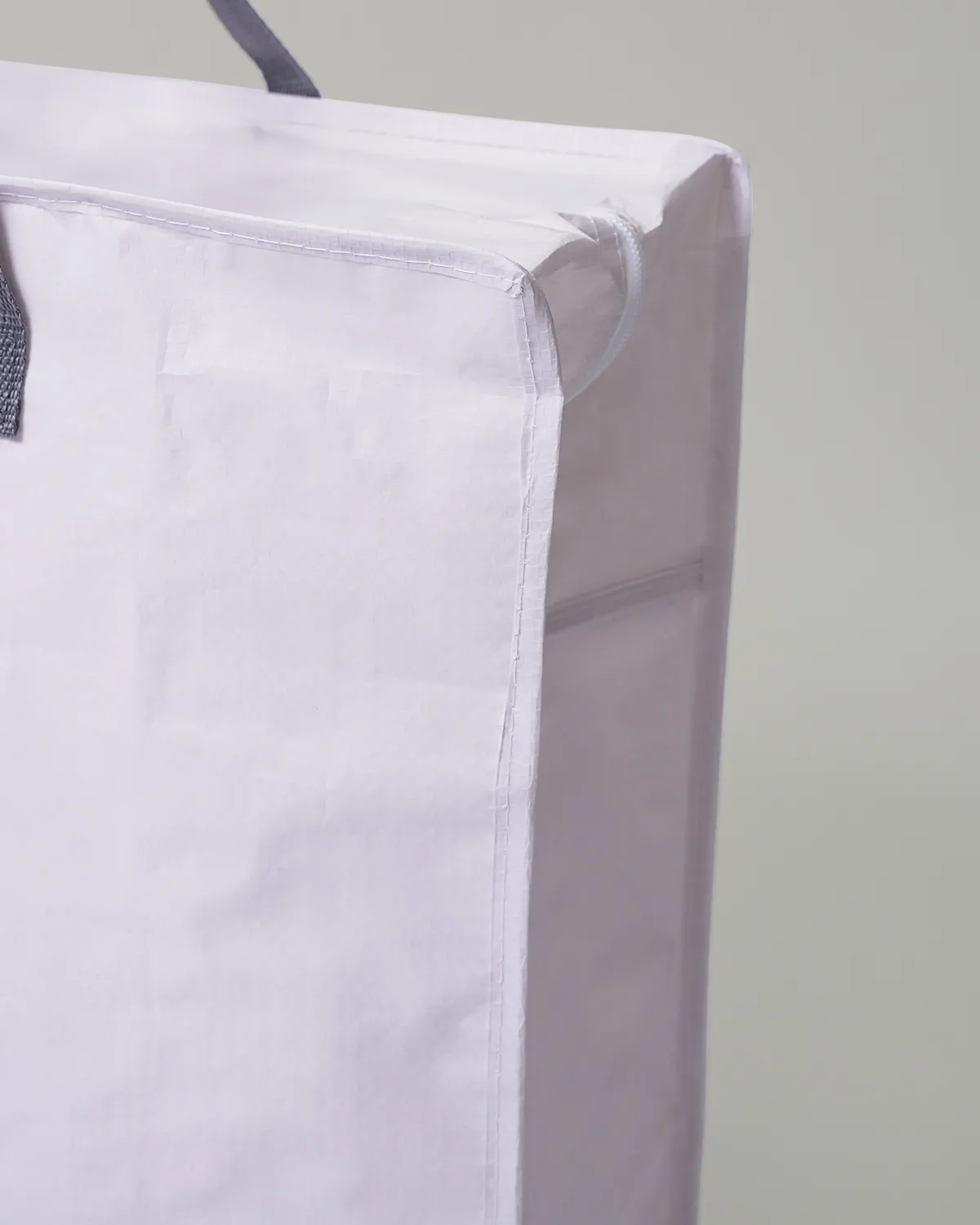 ワリフ(PPクロス)BOX型バッグ ファスナー付_角