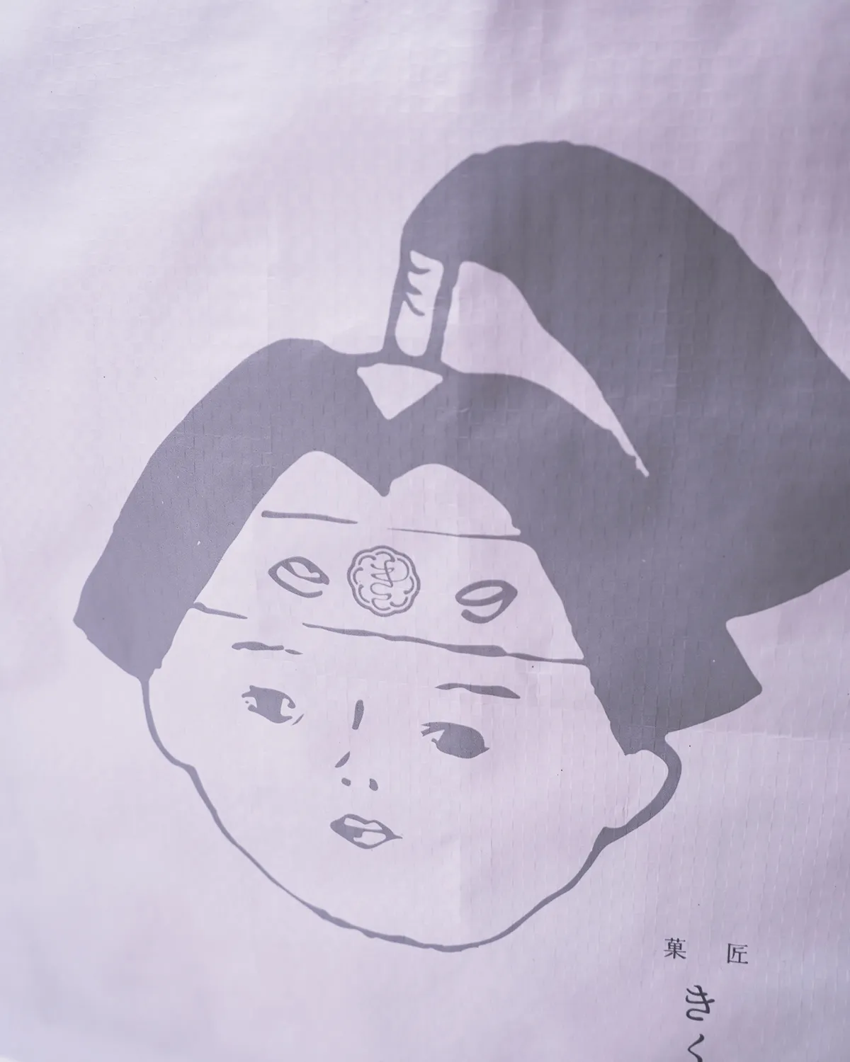 ワリフ(PPクロス)BOX型バッグ ファスナー付_イラスト印刷