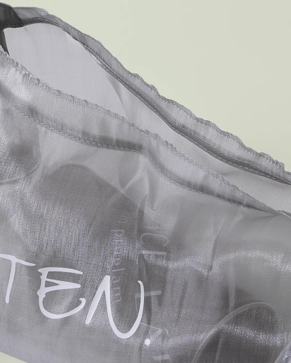 オーガンジーリボンバッグ_ステッチの緩さ