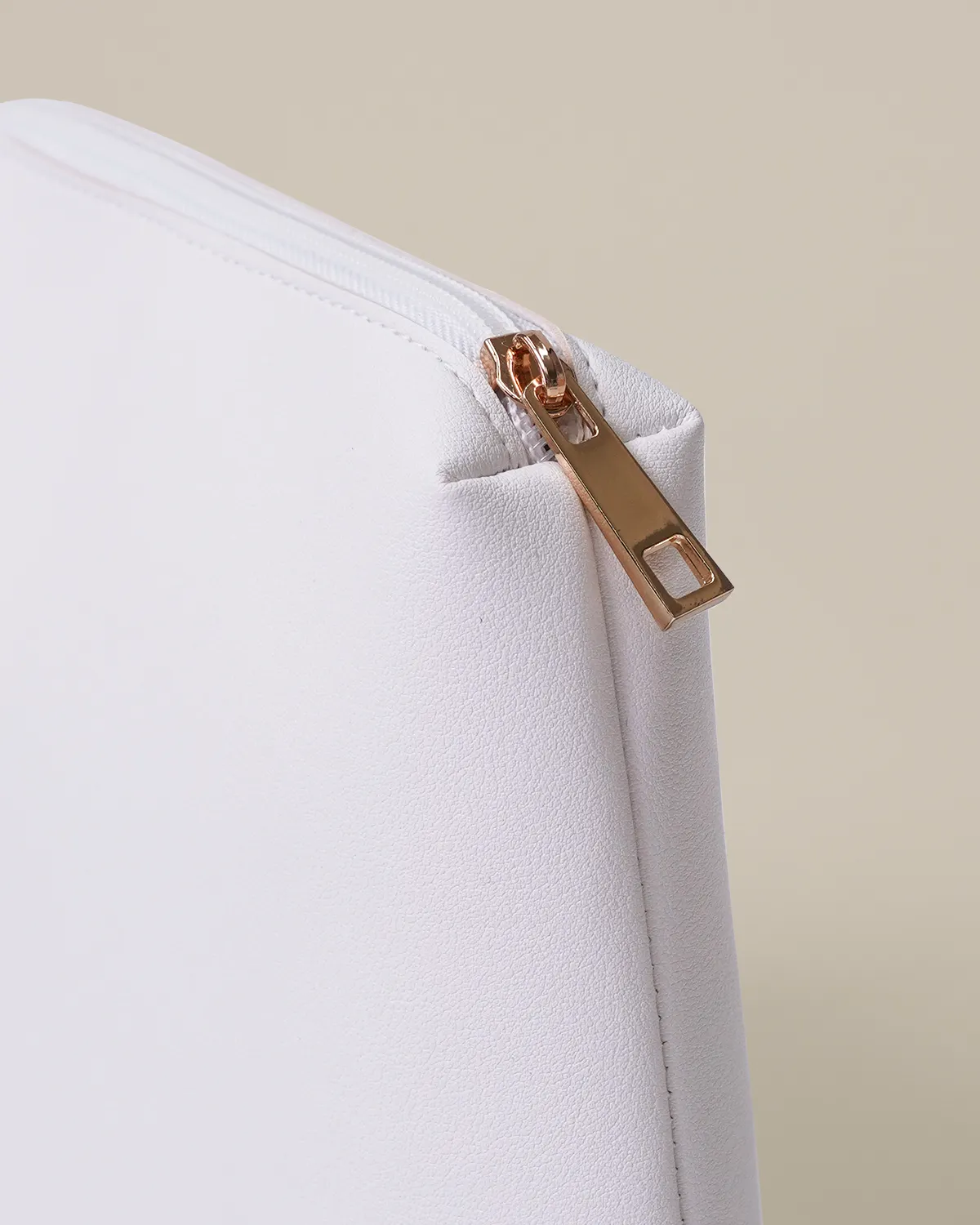 メッシュ合皮_角底バッグ_ファスナー