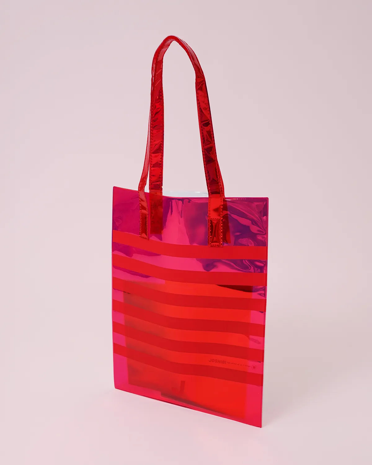 ホログラムPVC+透明塩ビマチなしバッグ_斜め