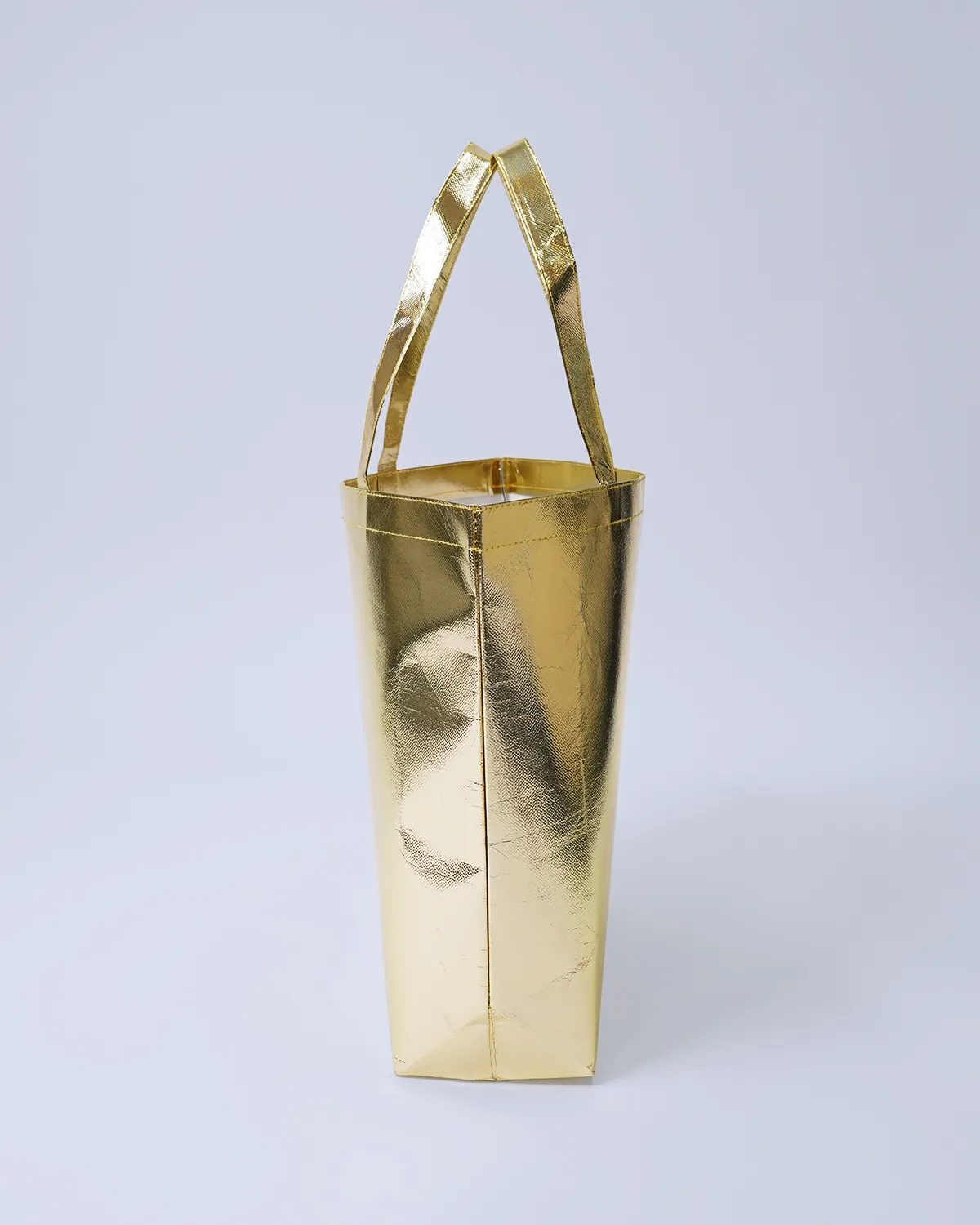 不織布PPメタリック船底バッグ_側面開き