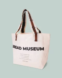 ワリフ（PPクロス）船底バッグ_持ち手ジャガード織り_斜め