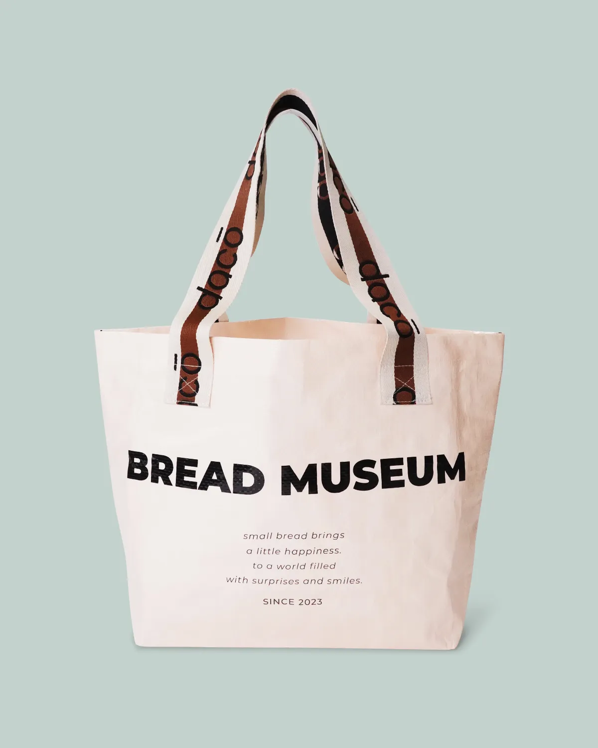 ワリフ（PPクロス）船底バッグ_持ち手ジャガード織り_正面