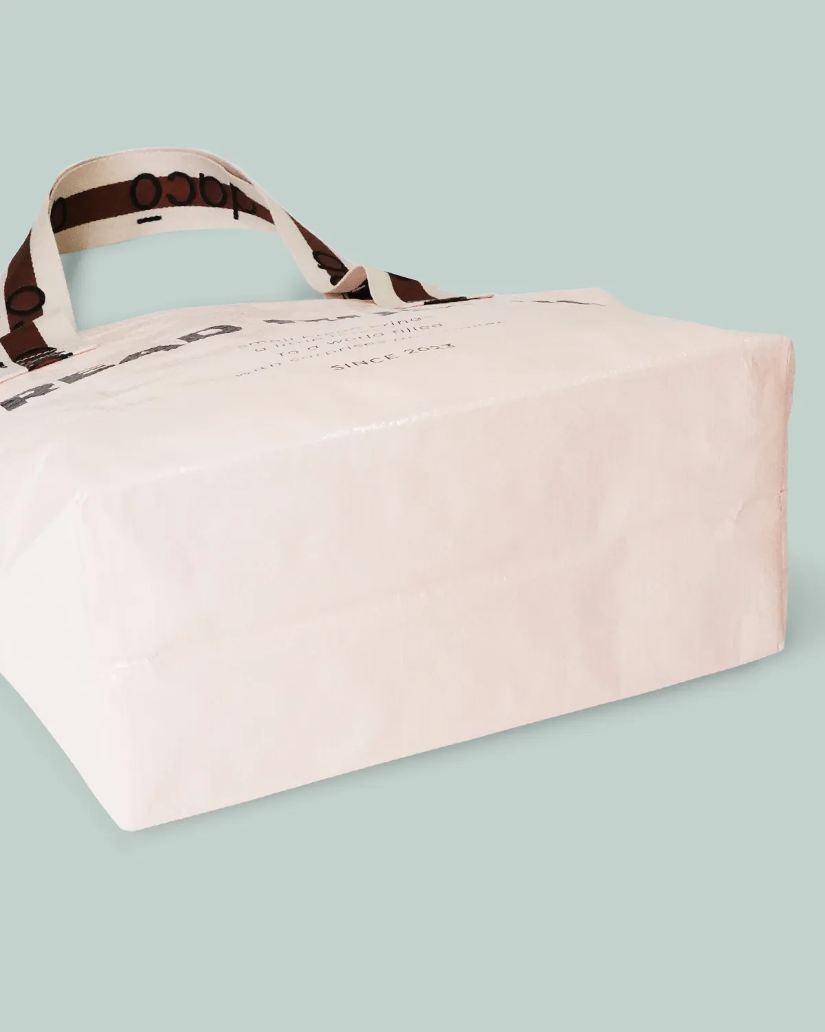 ワリフ（PPクロス）船底バッグ_持ち手ジャガード織り_底面