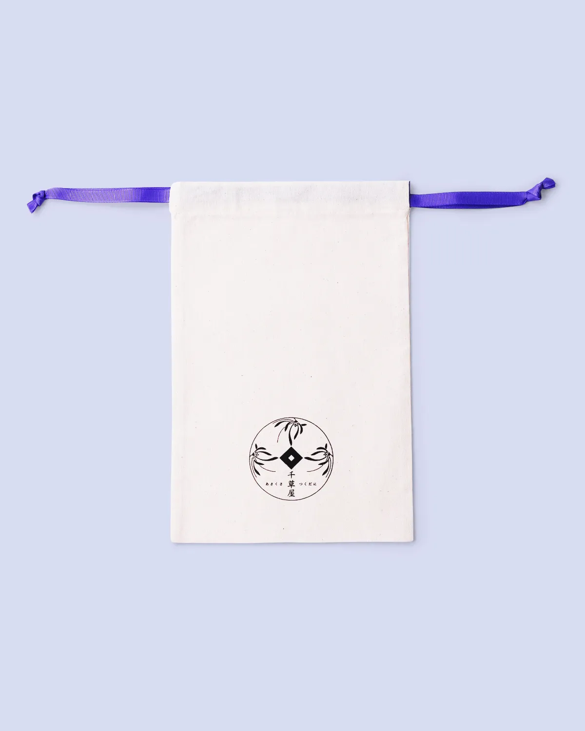 コットン5オンス巾着袋_平置き正面