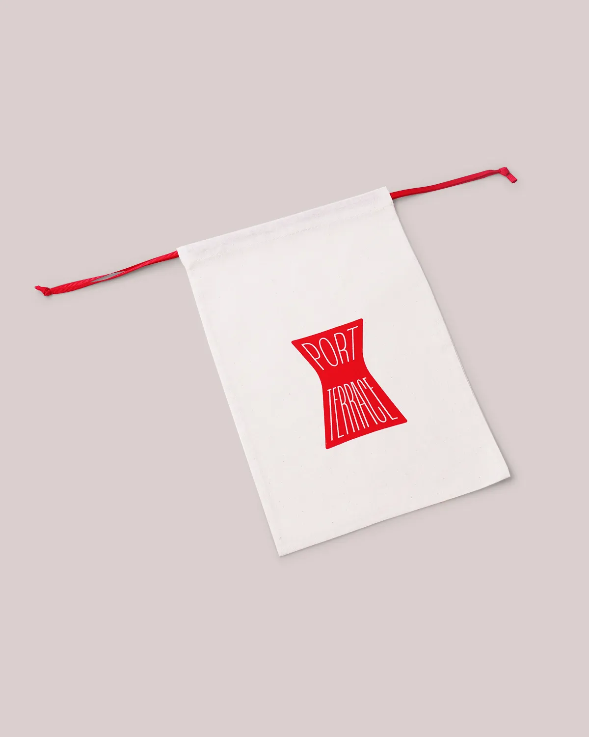 マチなし巾着袋(小)_平置き斜め