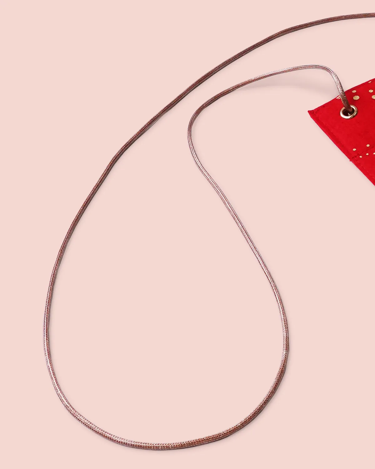 フェルト小判抜きバッグロー引き紐_大小_紐