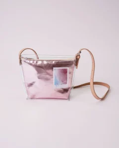 透明塩ビ船底ポシェット＋合皮船底ポーチ_正面