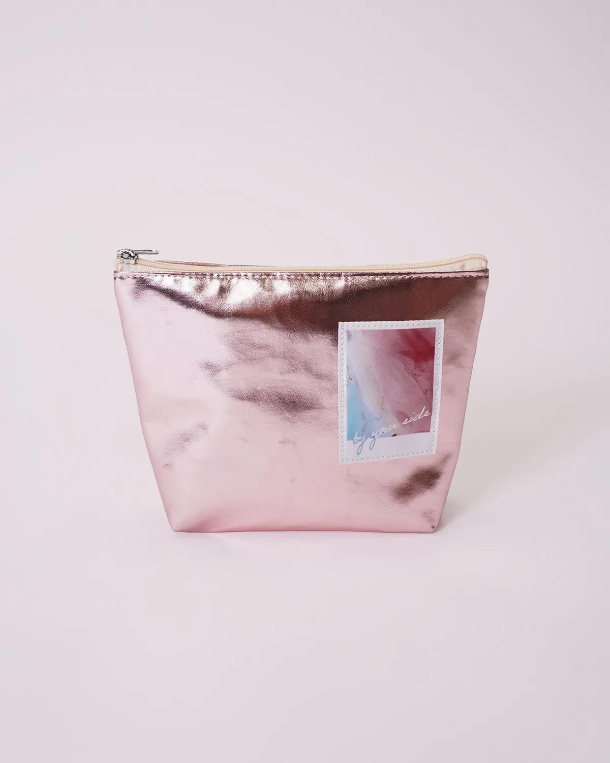 透明塩ビ船底ポシェット＋合皮船底ポーチ_ポーチ正面