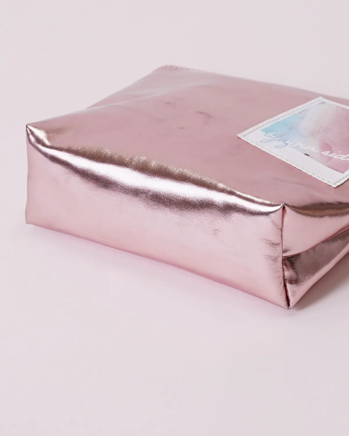 透明塩ビ船底ポシェット＋合皮船底ポーチ_ポーチ底面