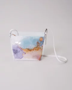 透明塩ビ船底ポシェット＋ポリエステル船底ポーチ_斜め