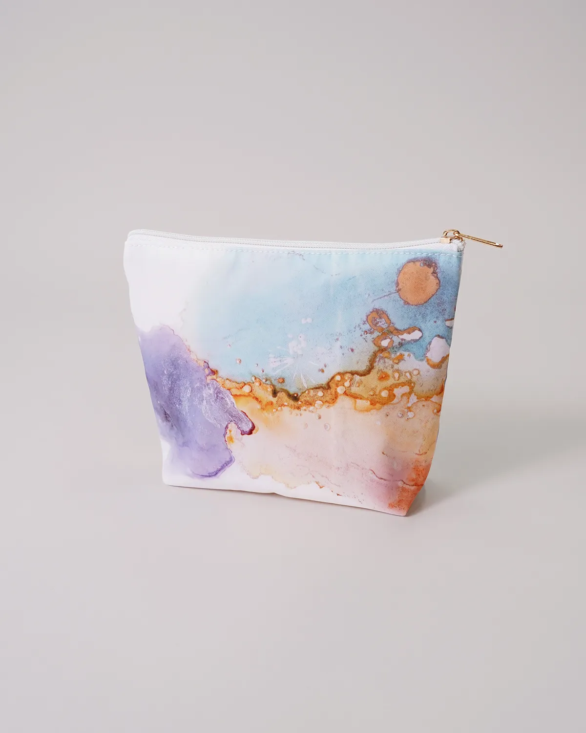 透明塩ビ船底ポシェット＋ポリエステル船底ポーチ_ポーチ正面