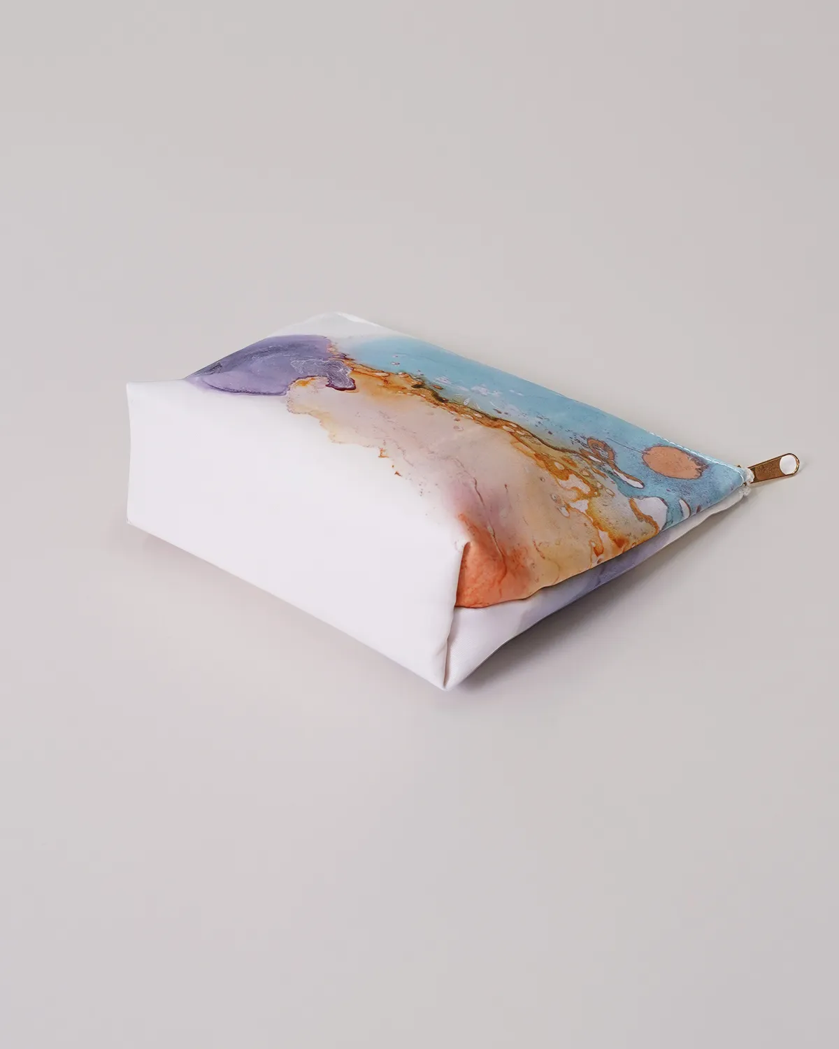 透明塩ビ船底ポシェット＋ポリエステル船底ポーチ_ポーチ底面