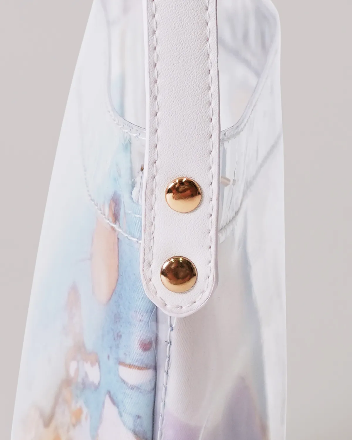 透明塩ビ船底ポシェット＋ポリエステル船底ポーチ_留め具