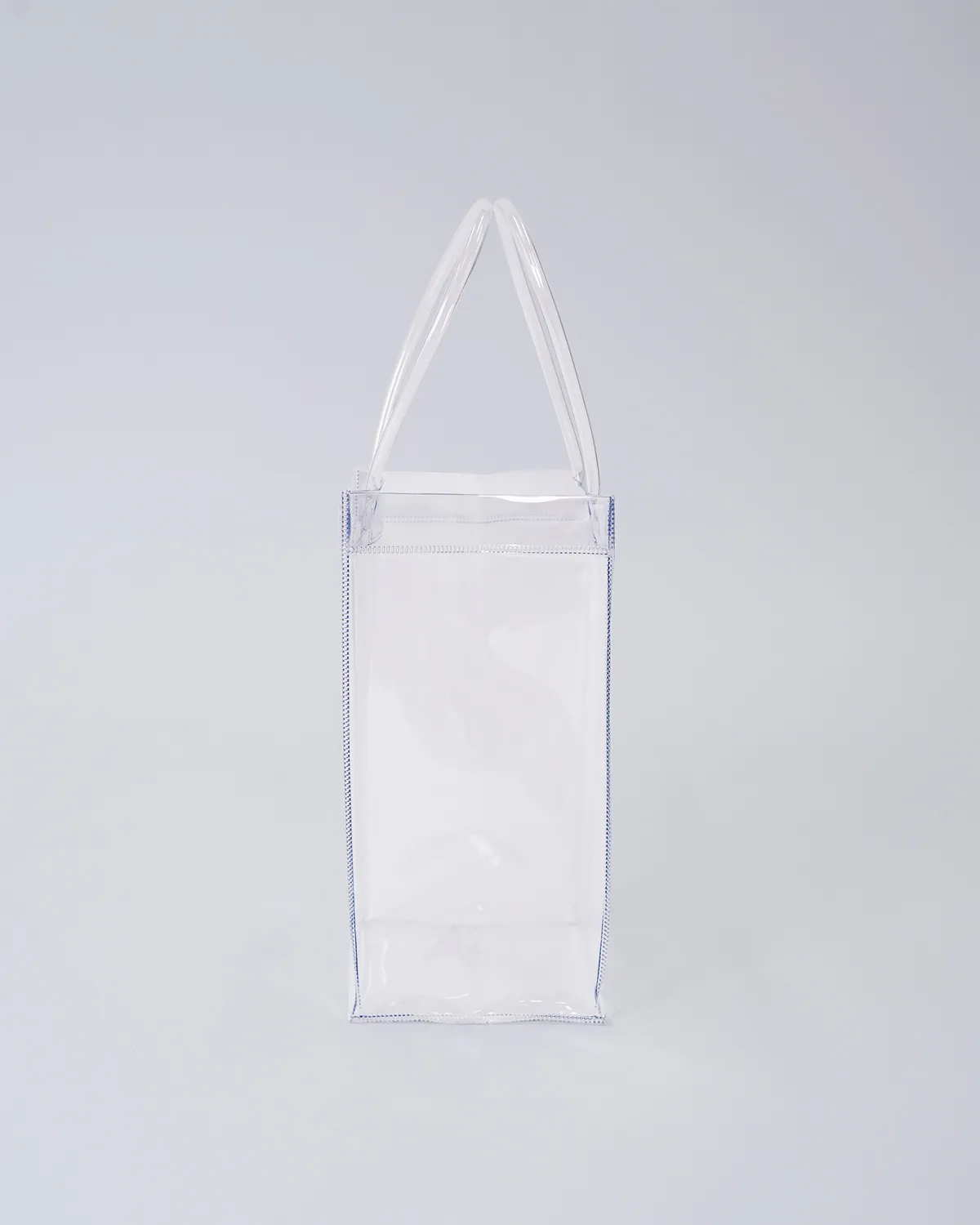 透明塩ビ角底バッグ（花入れる）_側面