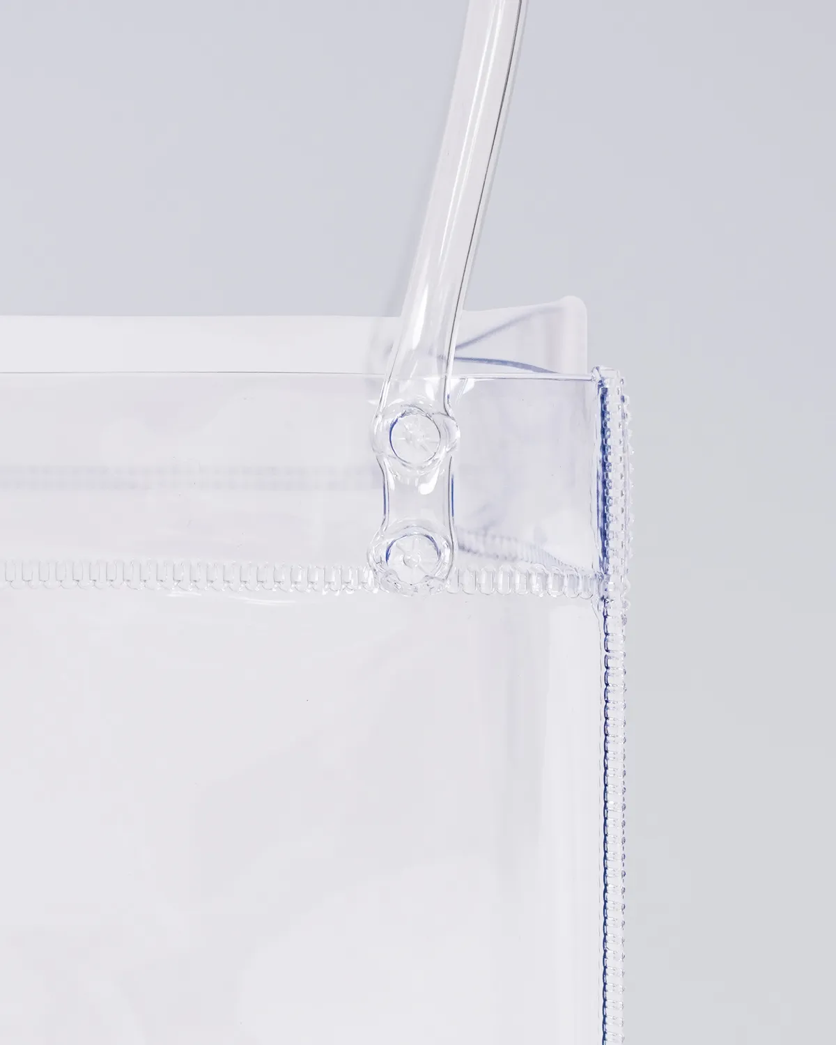 透明塩ビ角底バッグ（花入れる）_熱圧着