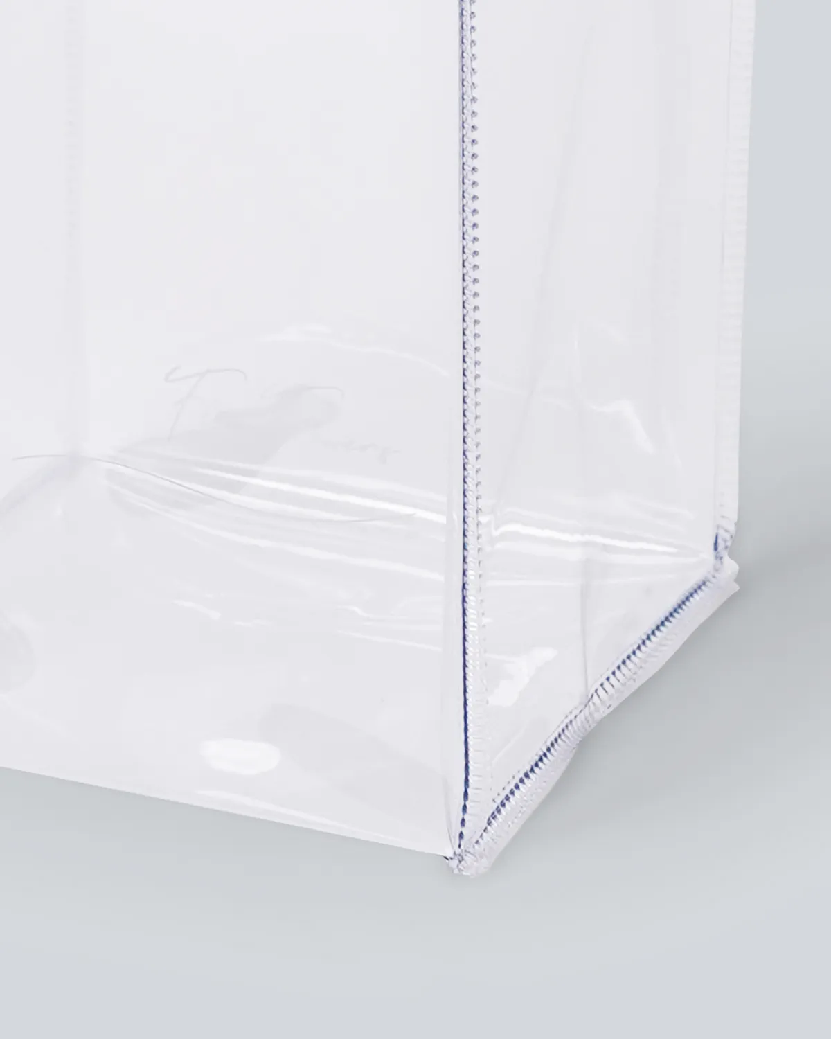 透明塩ビ角底バッグ（花入れる）_角