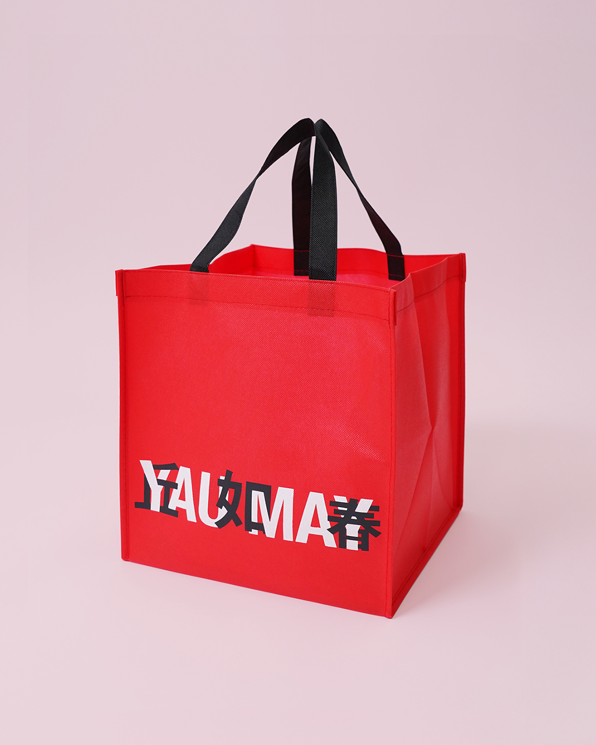 不織布角底バッグ_斜め