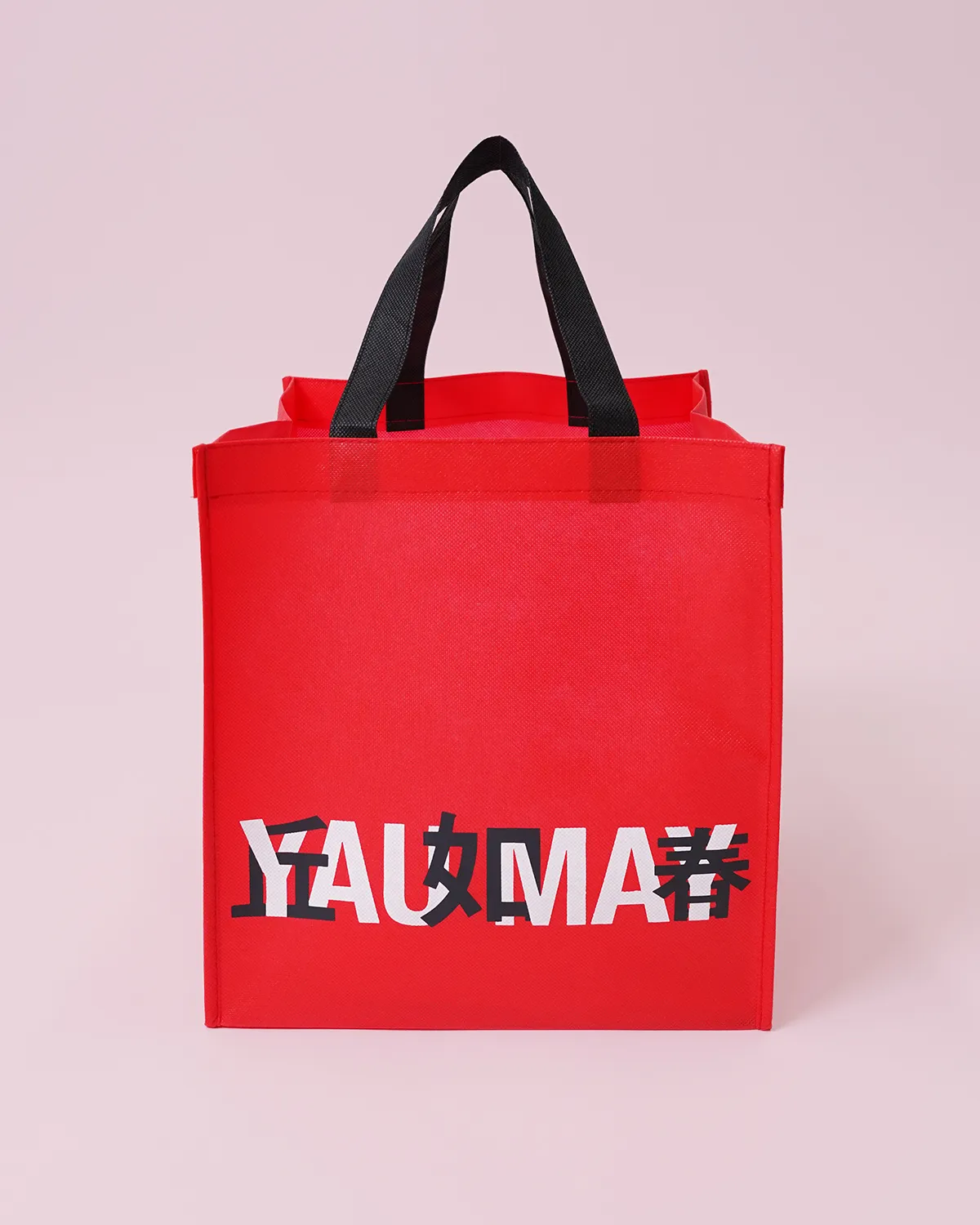 不織布角底バッグ_正面