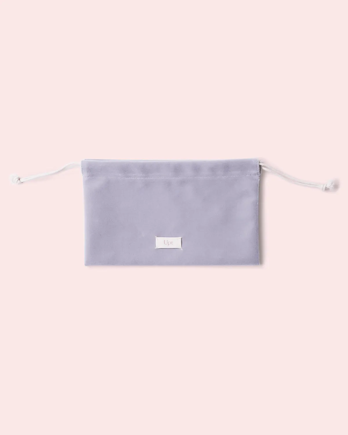 ベロアマチなし巾着袋_平置き正面