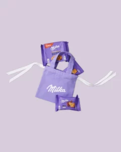 コットン6オンスマチなし巾着袋持ち手付き_正面平置き_milka有